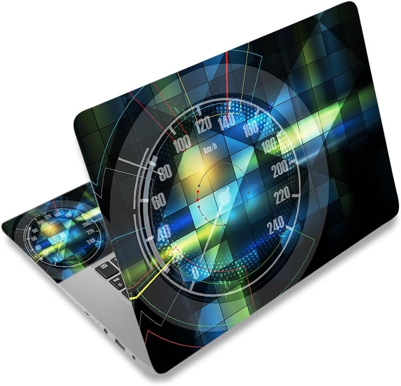 Laptop Stickers Decal,12 13 14 15 15.6 inch Netbook Laptop Skin Sticker Reusable Protector Cover Case for Toshiba Hp Samsung Dell Apple Acer Leonovo Sony Asus Laptop Notebook (Vehicle Speed Recorder)